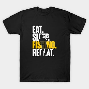 Eat Sleep Fishing Repeat T-Shirt